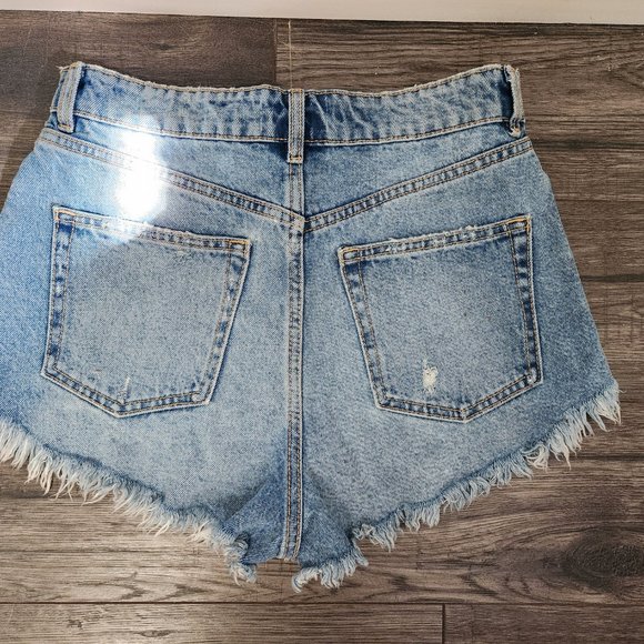 Denim high rise shorts - Picture 2 of 2